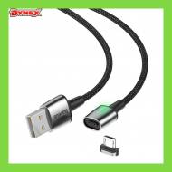 6953156294998 GSM - Baseus Zinc magnetyczny kabel USB / micro USB 2m 1.5A czarny CAMXC-B01