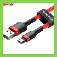 6953156280359 GSM - Baseus Cafule Cable wytrzymały nylonowy kabel przewód USB / micro USB QC3.0 1.5A 2M czerwony CAMKLF9