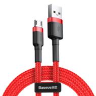 6953156280359 GSM - Baseus Cafule Cable wytrzymały nylonowy kabel przewód USB / micro USB QC3.0 1.5A 2M czerwony CAMKLF9