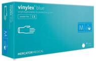 VINYL PF-N M - Rękawice winylowe VINYLEX-PF rozmiar M niebieskie bezpudrowe
