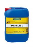 ATF MERCON V 10L RAVENOL - OLEJ AUTOMATYCZNEJ SKRZYNI BIEGÓW ATF MERCON V 10L RAVENOL