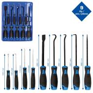 BT542010 KSTOOLS - BRILLIANT TOOLS ZESTAW NARZĘDZI SKROBAKO WYCH I HAKOWYCH, 9-