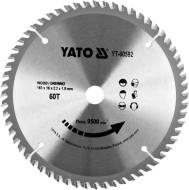 YT-60592 YATO - TARCZA TCT DO DREWNA 165X60TX16MM 