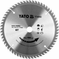 YT-60592 YATO - TARCZA TCT DO DREWNA 165X60TX16MM 