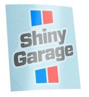 16.21 SHINY - SHINY GARAGE FULL COLOUR STICKER 1SZT NAKLEJKA Z LOGO SHINY