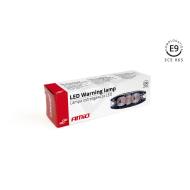 02297 AMIO - Lampa błyskowa płaska 3x3W LED R65 R10 12/24V IP67