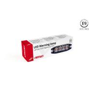 02298 AMIO - Lampa błyskowa płaska 4x3W LED R65 R10 12/24V IP68