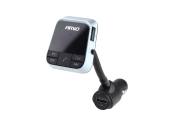 02250 AMIO - Transmiter FM z funkcją ładowarki 2,4A 
