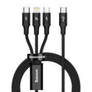 BAS20429 AMIO - BASEUS Multikabel RAPID USB-C 3w1 micro USB / Lightning / US