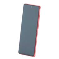 OEM100766 GSM - LCD + Panel Dotykowy Samsung S20 FE G780 Czerwony z Ramką Or