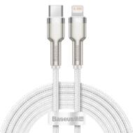 BRA010625 GSM - Baseus kabel Cafule Metal PD USB-C - Lightning 2,0 m biały 2