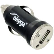 AKKZASAKLADSAM02 GSM - Akyga ładowarka samochodowa AK-CH-01 1x USB 1A czarna 12V