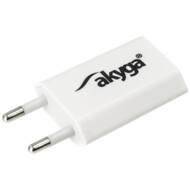 ORG002369 GSM - Zasilacz sieciowy Akyga USB AK-CH-03 1A biały