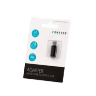 T_0014093 GSM - Forever adapter microUSB - USB-C czarny 