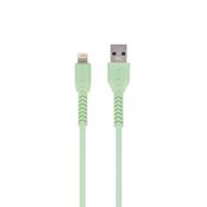 OEM0100856 GSM - Maxlife kabel MXUC-04 USB - Lightning 1,0 m 3A zielony