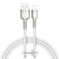 BRA010638 GSM - Baseus kabel Cafule Metal USB - Lightning 2,4A 1,0 m biały