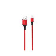 GSM165036 GSM - XO kabel NB143 USB - USB-C 2,0 m 2,4A czerwony