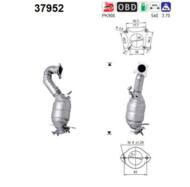 37952 ORION AS - Katalizator VW SCIROCCO 1.4TSI benzyna 