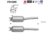 FD1005 ORION AS - Filtr DPF FIAT DOBLO 1.3TD JTD diesel 