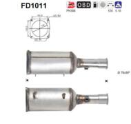 FD1011 ORION AS - Filtr DPF FIAT ULYSSE 2.2TD 128CV diesel
