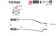 FD1022 ORION AS - Filtr DPF OPEL CORSA COMBO 1.3TD 75CV diesel