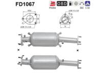 FD1067 ORION AS - Filtr DPF HONDA CR-V 2.2TD CDTi diesel 
