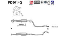 FD5014Q ORION AS - Filtr DPF OPEL ZAFIRA 1.9TD diesel 