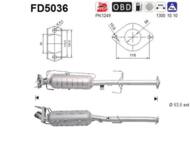 FD5036 ORION AS - Filtr DPF MAZDA 6 2.2TD diesel 