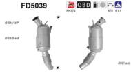 FD5039 ORION AS - Filtr DPF BMW 320D 177CV diesel 