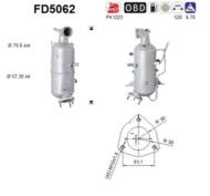 FD5062 ORION AS - Filtr DPF CHEVROLET CAPTIVA 2.2TD CDTI diesel