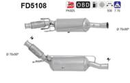 FD5108 ORION AS - Filtr DPF PEUGEOT 5008 2.0TD HDI diesel 