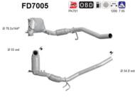 FD7005 ORION AS - Filtr DPF VOLKSWAGEN GOLF V 1.9TDi diesel
