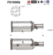 FD1009Q ORION AS - Filtr DPF PEUGEOT 406 2.2TD diesel 