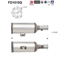 FD1010Q ORION AS - Filtr DPF FIAT ULYSSE 2.0TD 128CV diesel