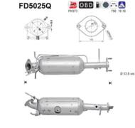 FD5025Q ORION AS - Filtr DPF MAZDA 3 2.0TD diesel 