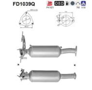 FD1039Q ORION AS - Filtr DPF VOLVO XC 60 2.4TD DPF diesel 