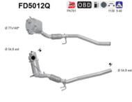 FD5012Q ORION AS - Filtr DPF VOLKSWAGEN PASSAT CC 2.0TDI diesel