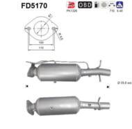 FD5170 ORION AS - Filtr DPF FORD TRANSIT 2.2TD TDCI RWD diesel