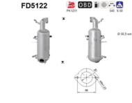 FD5122 ORION AS - Filtr DPF FIAT DUCATO 3.0TD MJTD diesel 