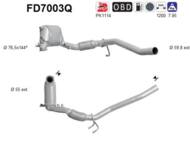 FD7003Q ORION AS - Filtr DPF SEAT LEON 2.0TDI diesel 
