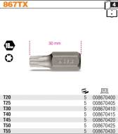 867TX-55 BETA - BETA KOŃCÓWKA WKRĘTAKOWA TORX SZEŚCIOKĄTNA T55x30mm 10mm