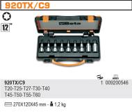 920TX-C9 BETA - BETA ZESTAW NASADEK TRZPIENIOWYCH TORX 9szt. T20-T60 920TX/C