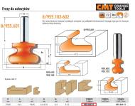 955.102.11 CMT - CMT FREZ KSZTAŁTOWY DO UCHWYTÓW DREWNIANYCH HM D=19,05 I=19,