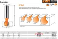 968.127.11 CMT - CMT FREZ KULISTY HM R= 6,35 D=12,7 I=11 S=8 L=57,15