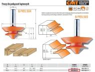 955.504.11 CMT - CMT FREZ DO ZAMKNIĘĆ POŁĄCZENIEM KĄTOWYM NA UKOS 45ST.  HM D