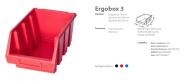 ERG3CZEPG001 PATROL - PATROL ERGOBOX 3 CZERWONY, 170 x 240 x 126mm