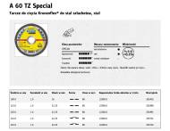 202400 KLINGSPOR - KLINGSPOR TARCZA DO CIĘCIA METALU 115mm x 1,0mm x 22,2mm  A6