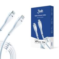 5903108444071 3MK - Kabel Accessories - 3mk Hyper Silicone Cable Type-C to Lightning 20W 3A White