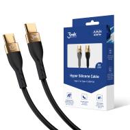 5903108464604 3MK - Kabel Accessories - 3mk Hyper Silicone Cable C to C 2m 100W Black