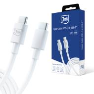 5903108541213 3MK - Kabel Accessories - 3mk Hyper Cable C to C 100W 1.2m White